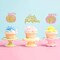 24 Pack Little Pumpkin Cupcake Toppers Glitter Little Baby Pumpkin Cupcake